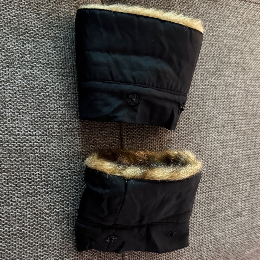 Black Faux Fur Cuffs